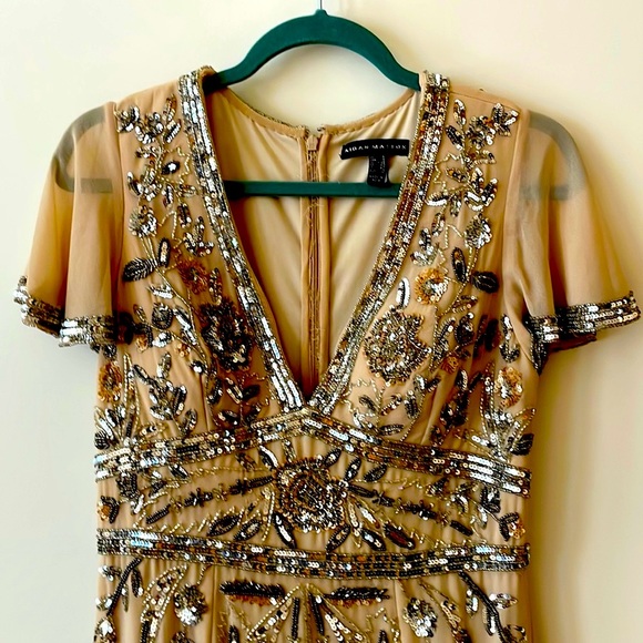 Aidan Mattox beaded gown size 6 - Picture 3 of 10